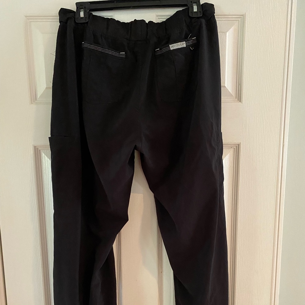 Black med couture scrub pants